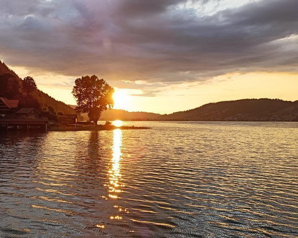 Sonnenuntergang über dem Ägerisee